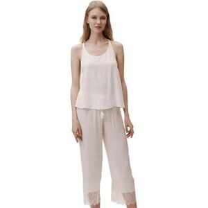 Flora Nikrooz Aliza Pants Lace Cuff Lightweight Sheer